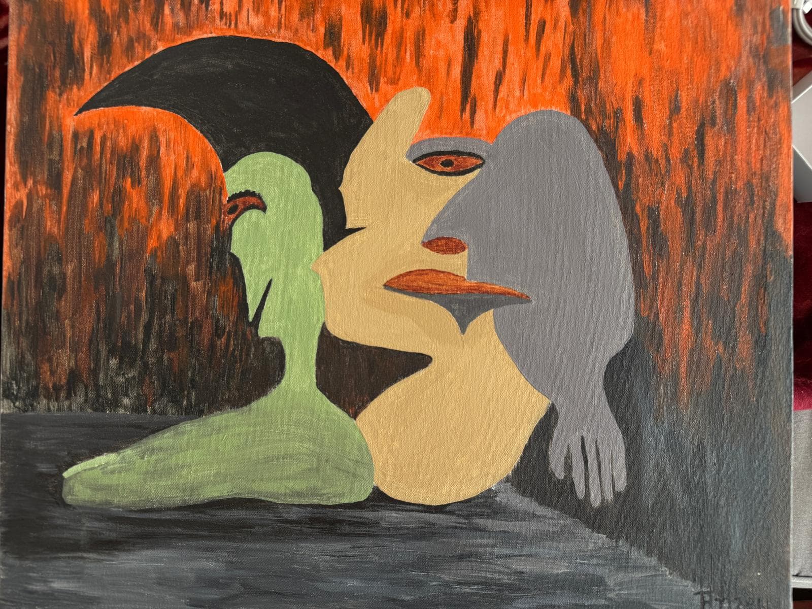 A painting by Kanage Kanyamanza